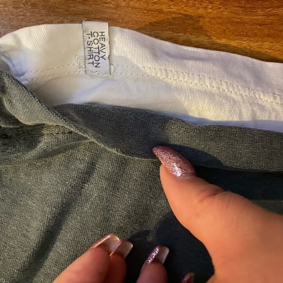 Zara Men’s Heavy Cotton Stonewash Grey T-Shirt Size medium - Picture 8 of 11